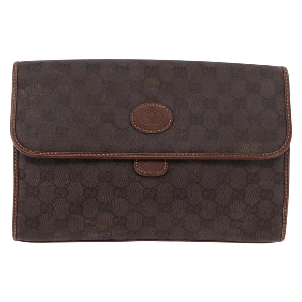 Gucci GG Supreme Shoulder Bag Brown